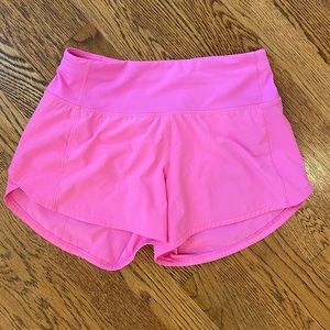 NEW Lululemon Rare Hot Pink Speed Up Short 4”